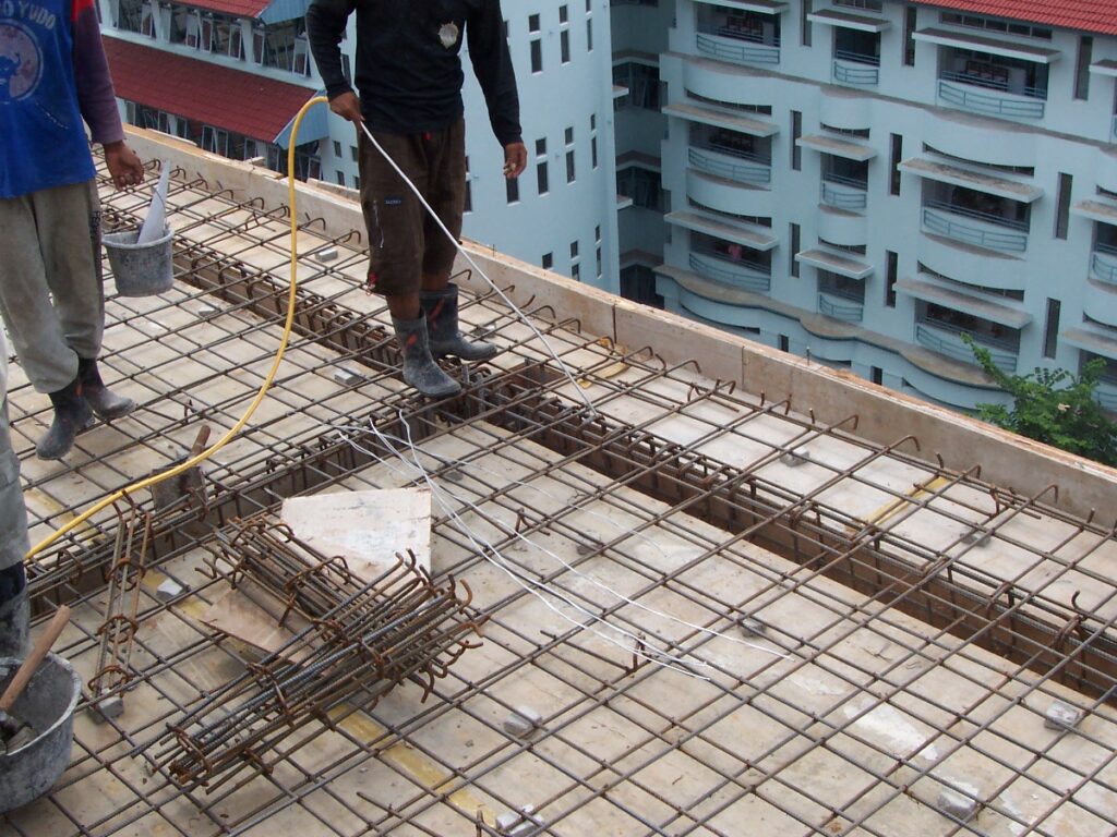 menghitung besi beton untuk dak rumah